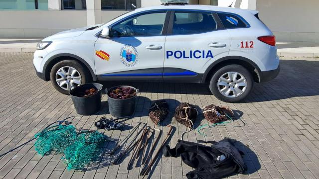 Marisco incautado en A Coruña