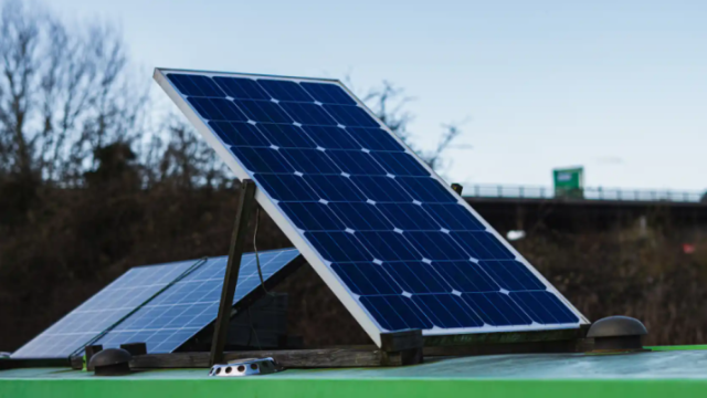 Un panel solar.