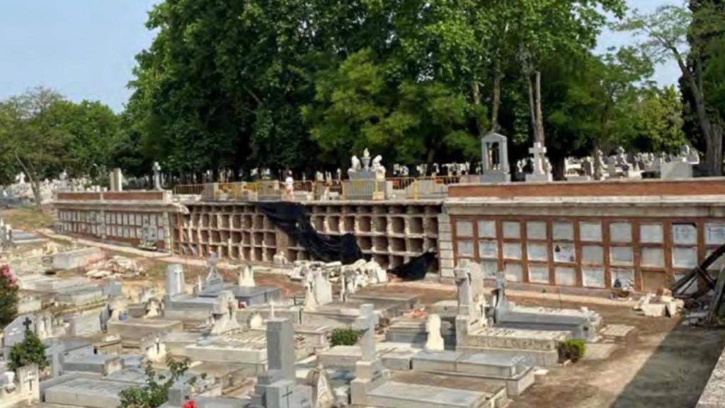 Zona de los nichos afectada.