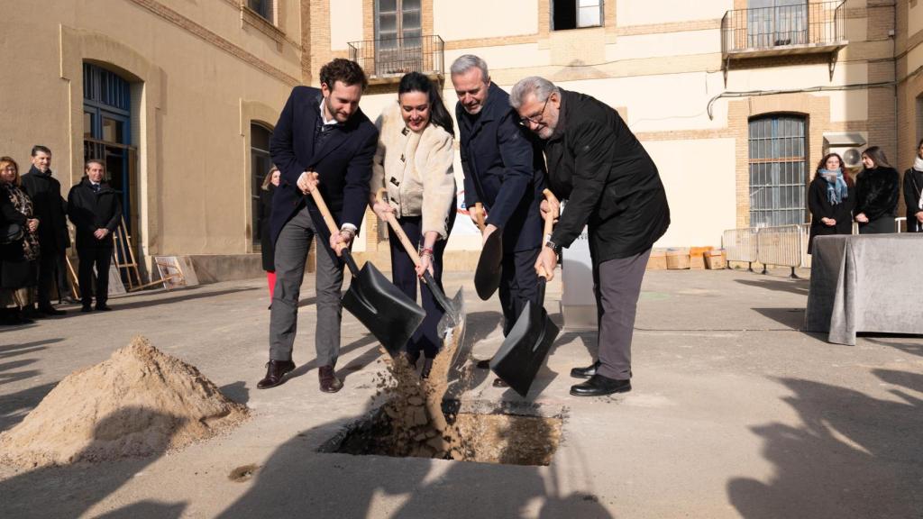 Colocación de la primera piedra de la Facultad de Medicina de Huesca