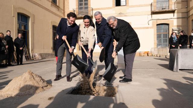Colocación de la primera piedra de la Facultad de Medicina de Huesca