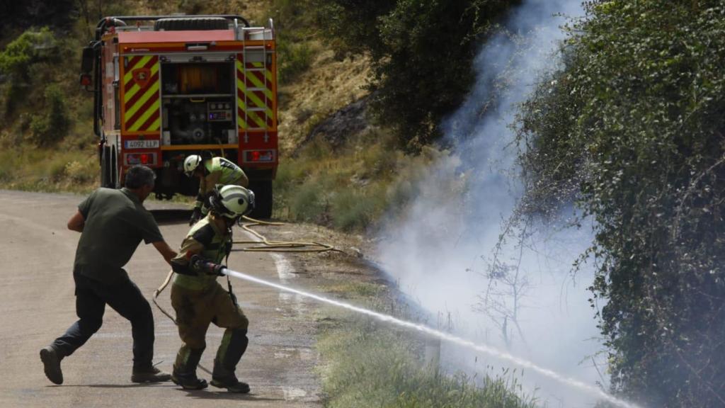 Intervención de los bomberos de la DPZ.