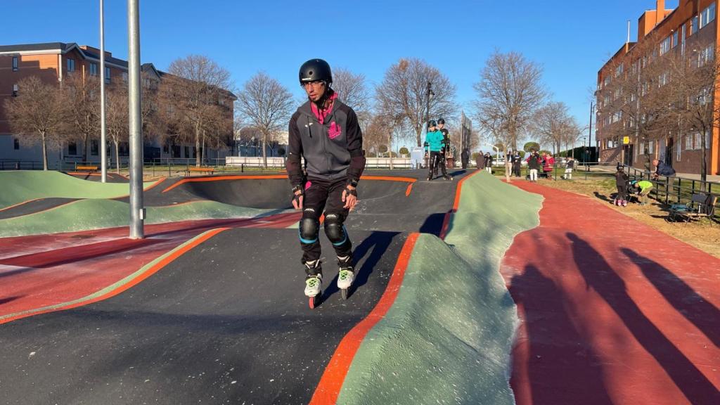 Imagen de la nueva pista de pump track de Segovia
