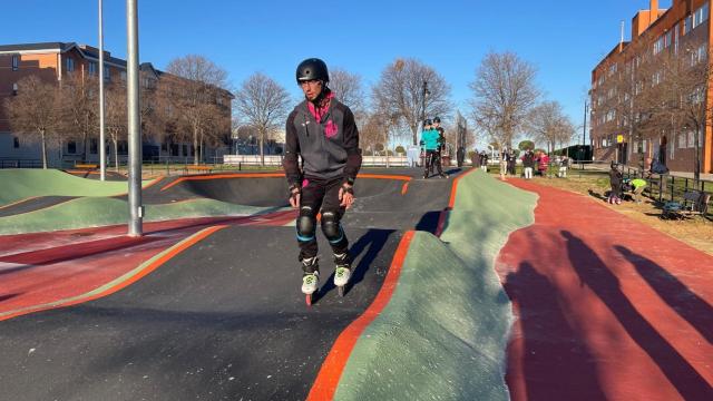 Imagen de la nueva pista de pump track de Segovia