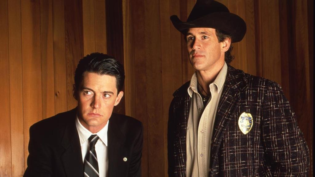 Kyle MacLachlan y Michael Ontkean en 'Twin Peaks'