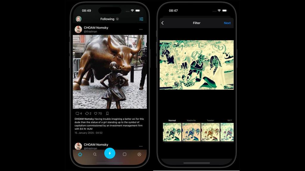 La app Flashes de Bluesky