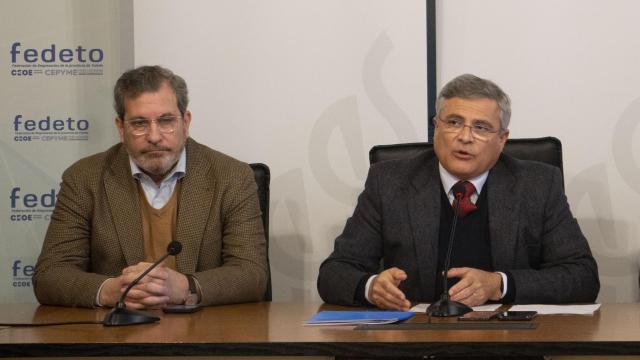 Manuel Madruga y Javier de Antonio, secretario general y presidente de Fedeto.