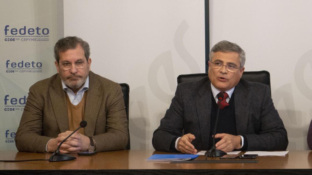Manuel Madruga y Javier de Antonio, secretario general y presidente de Fedeto.