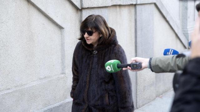 La fiscal superior de Madrid, Almudena Lastra, a su llegada ayer jueves al Tribunal Supremo./