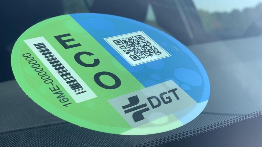 Etiqueta eco de la DGT.