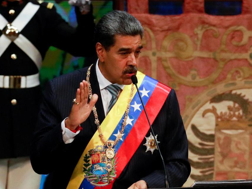 Nicolás Maduro durante su primer discurso tras investido presidente de Venezuela el pasado 10 de enero.