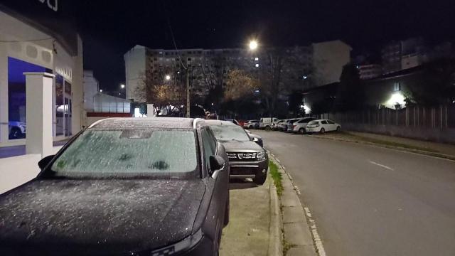 Heladas de primera hora de la mañana en A Coruña
