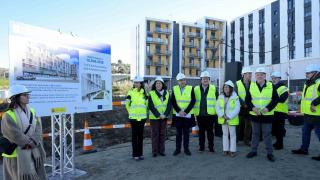 Presentación, hoy jueves, de las obras de un nuevo edificio de vivienda protegida en Xuxán.