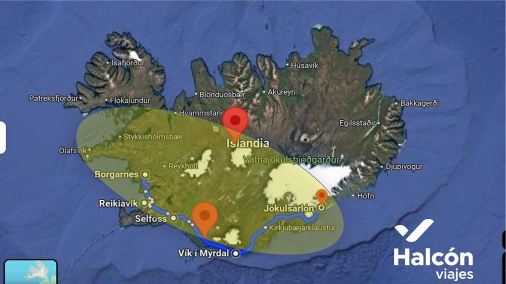 Itinerario con Halcón Viajes.