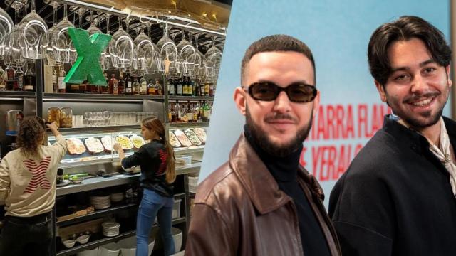 El restaurante de Valencia donde cenaron C. Tangana y Yerai Cortés y los artistas a la derecha. EE
