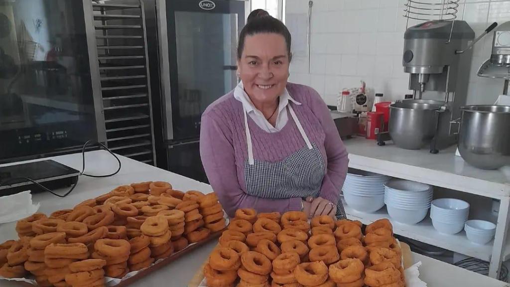 Inma, en su obrador.