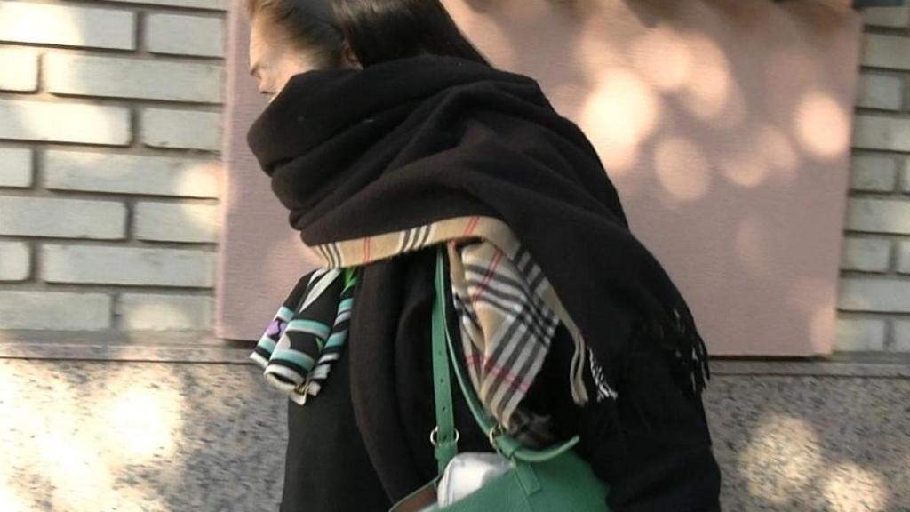 Junco, la viuda de Bernardo Pantoja, en Sevilla el pasado 17 de enero.