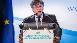 El expresident y líder de Junts, Carles Puigdemont, este viernes en Bruselas.