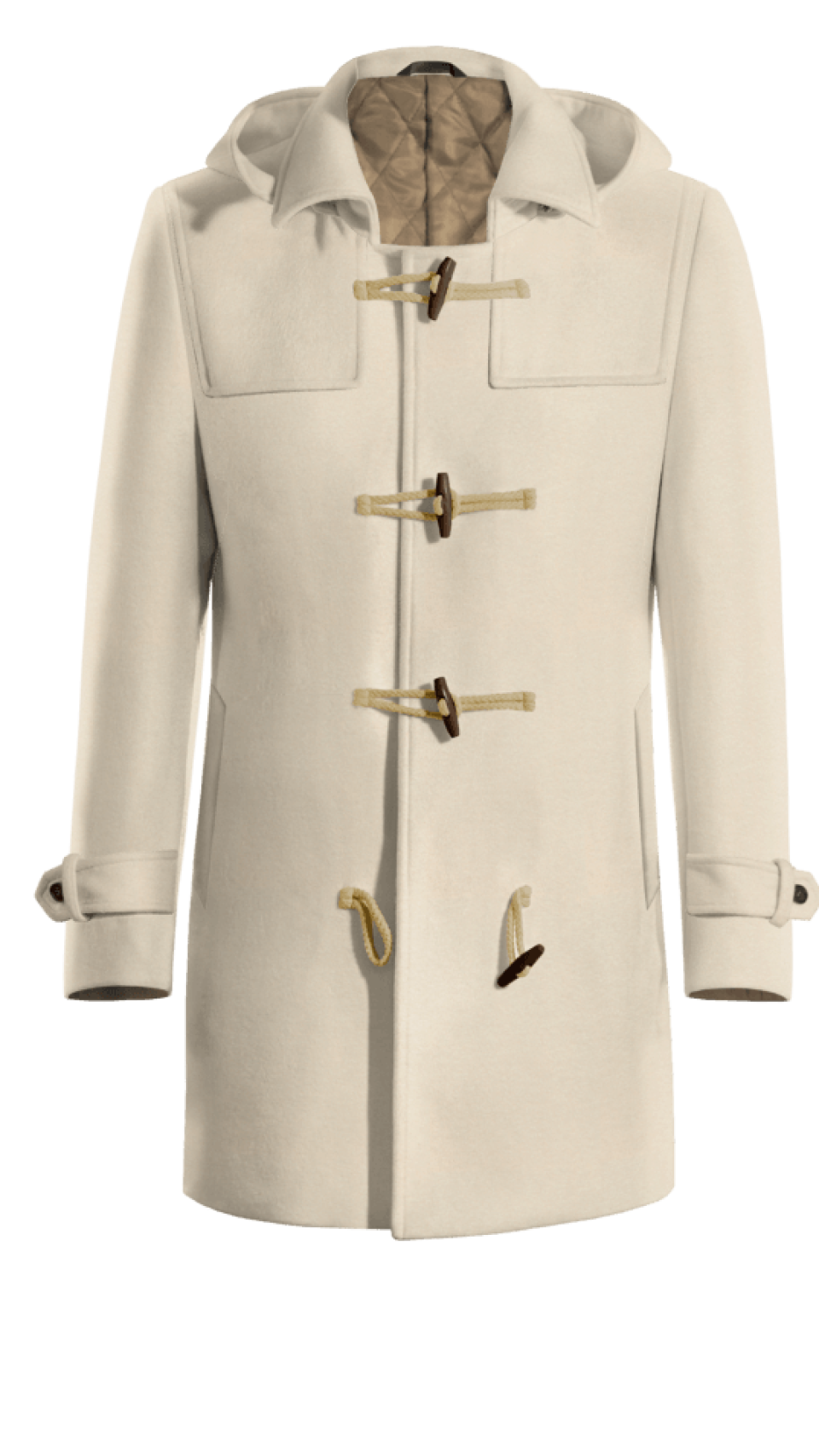 Trenca color crema de Sandro Paris.