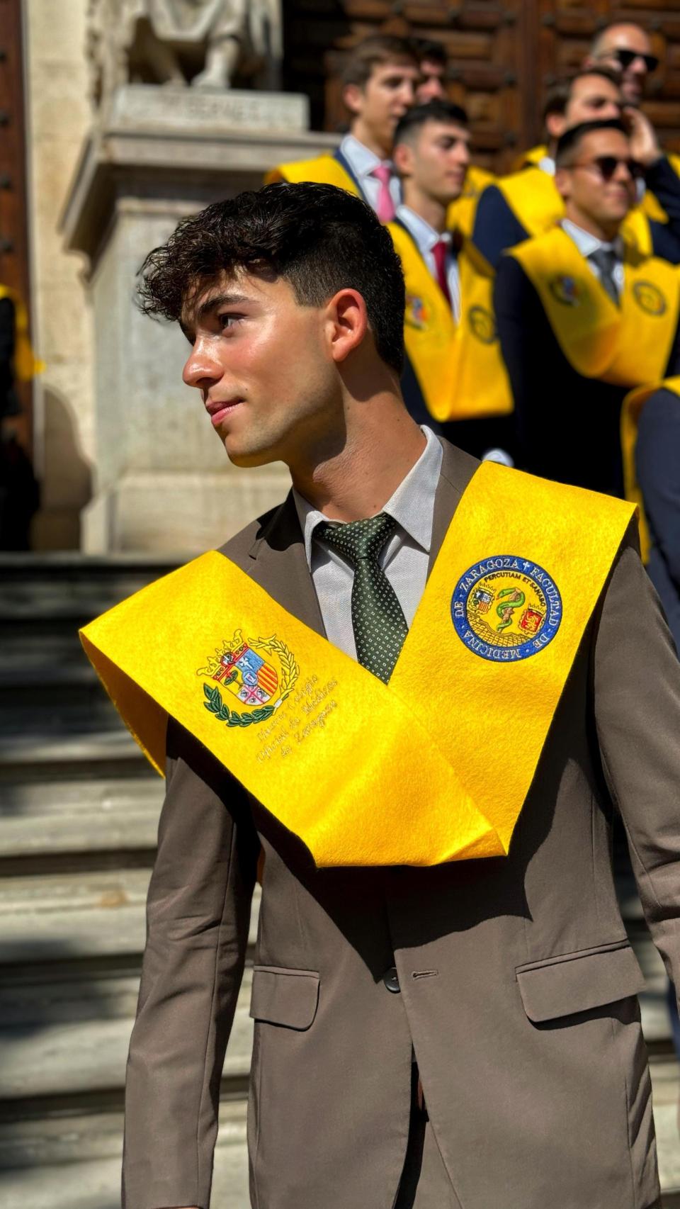 Daniel Gimeno en su graduación de Medicina este pasado 2024.