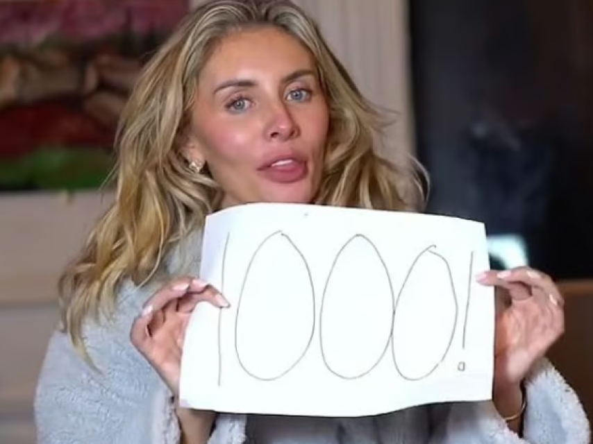 Bonnie Blue, siendo entrevistada después de su reto viral.