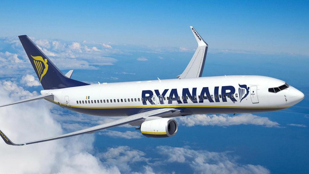 Uno de los aviones de Ryanair.
