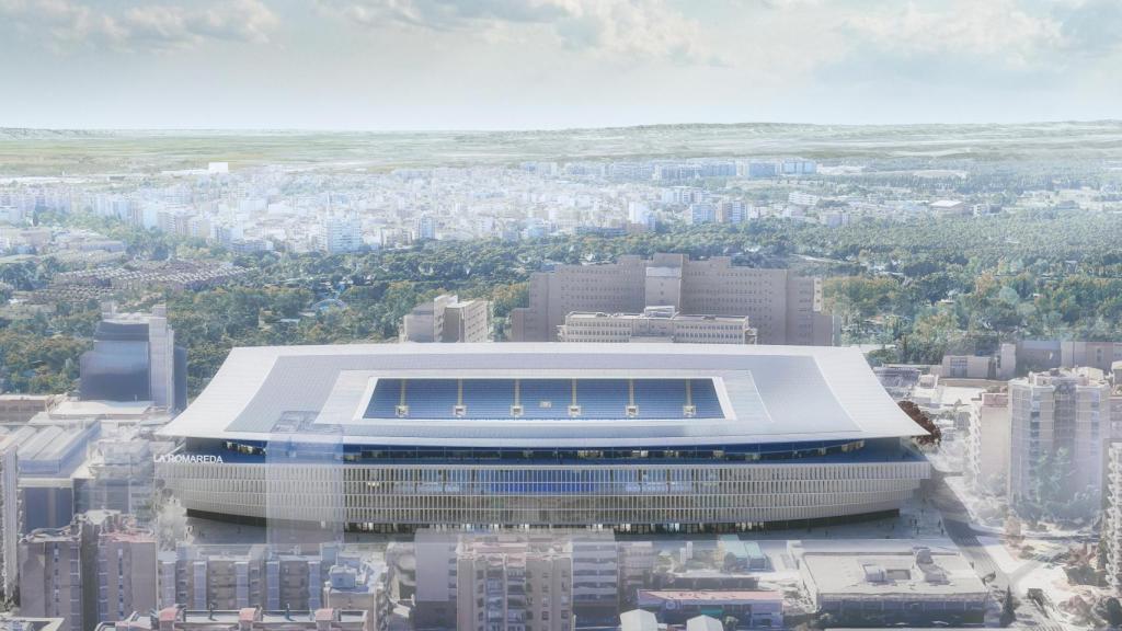 Recreación de la nueva Romareda.