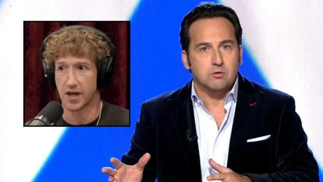 Iker Jiménez y Mark Zuckerberg, en un fotomontaje realizado por BLUPER.