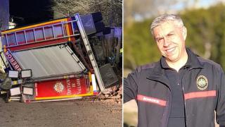 Fernando, el bombero fallecido y la imagen del vehículo