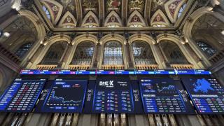 Interior del Palacio de la Bolsa de Madrid.