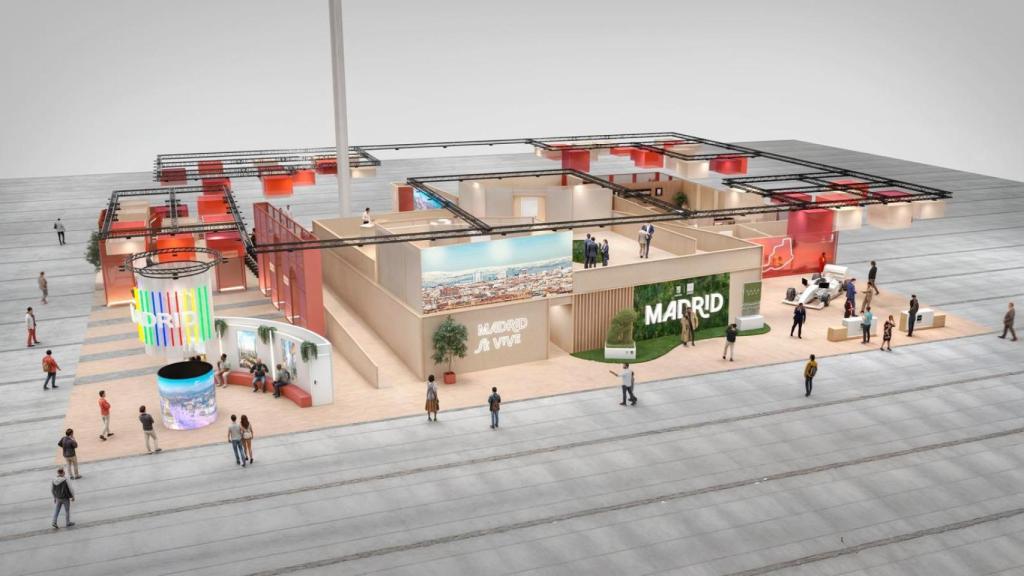 Imagen virtual del stand de Madrid para la edición de Ifema de 2025.