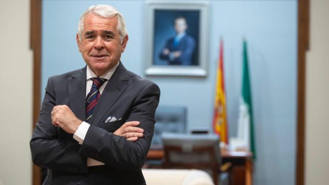 Pedro J. Navarro, presidente del Colegio de Médicos de Málaga, en su despacho.