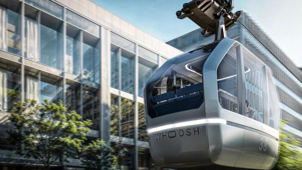 DIseño de una de las cabinas del teleférico de Whoosh