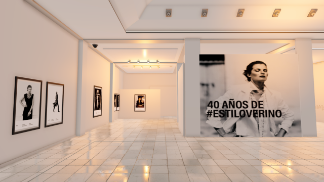 Sala virtual de la Sala Valente de Ourense en la exposición de los 40 años de Verino.