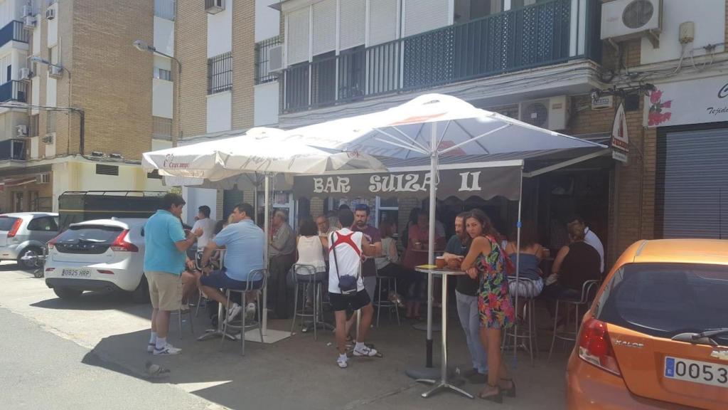 La terraza del Bar Suiza II.