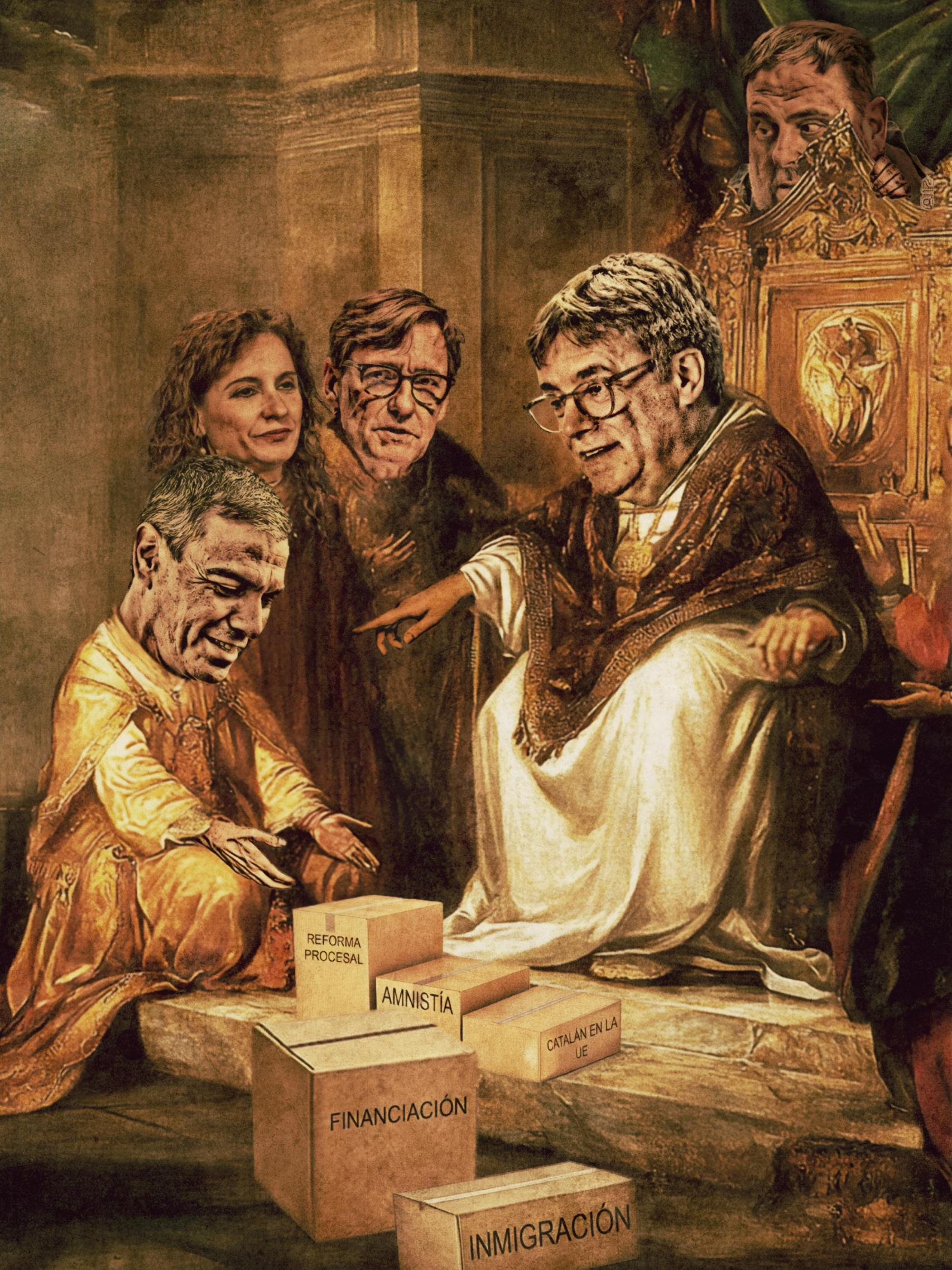 Puigdemont espera a Sánchez en Canossa