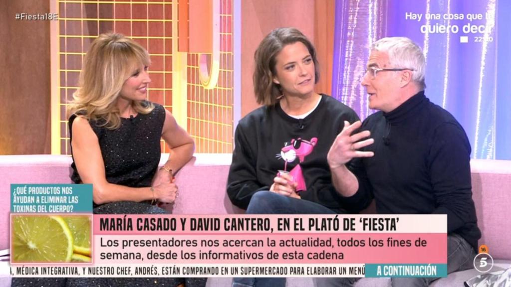 Emma García, María Casado y David Cantero en 'Fiesta'.