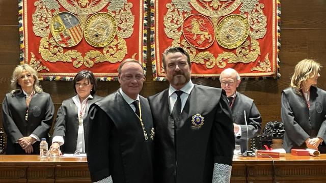 Antonio Moran y Alfredo Sánchez-Rubio en la toma de posesión.