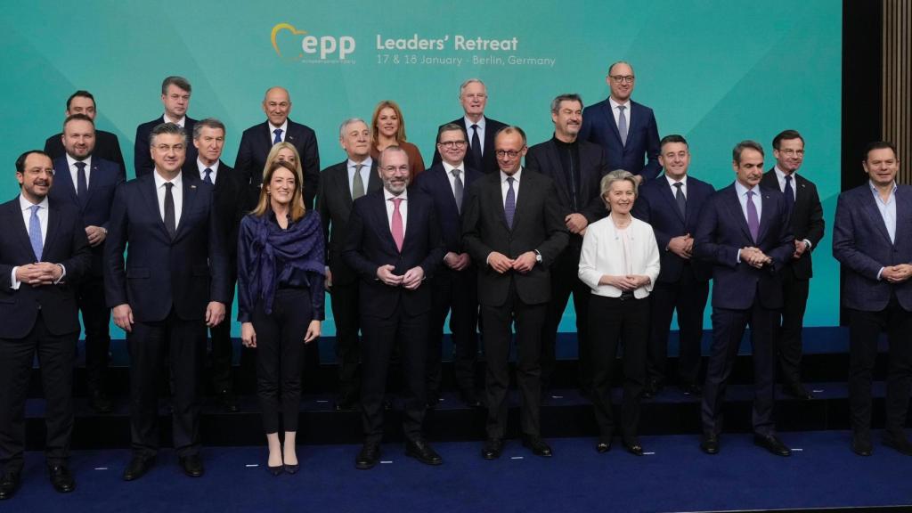 Alberto Núñez Feijóo este fin de semana en Berlín, junto al resto de líderes del Partido Popular Europeo (PPE).