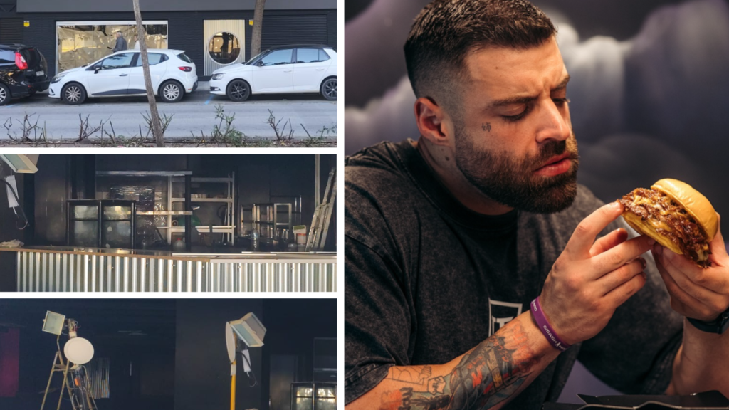 Imágenes del local en obras y Esttik.