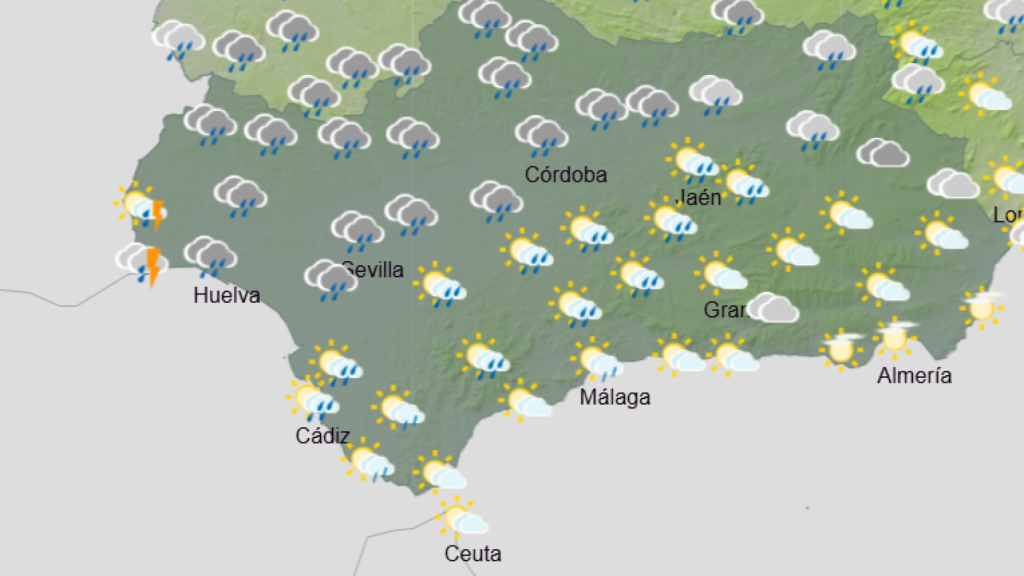 Estado del cielo en Sevilla a partir del lunes, según la AEMET.