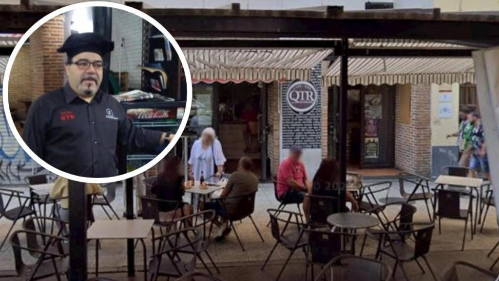 Una foto de las redes sociales de Paco y del QTR, en un montaje de EL ESPAÑOL