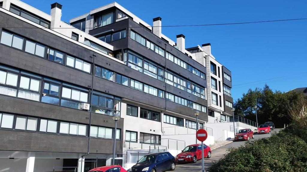 El bloque afectado en Sada.