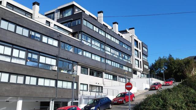 El bloque afectado en Sada.