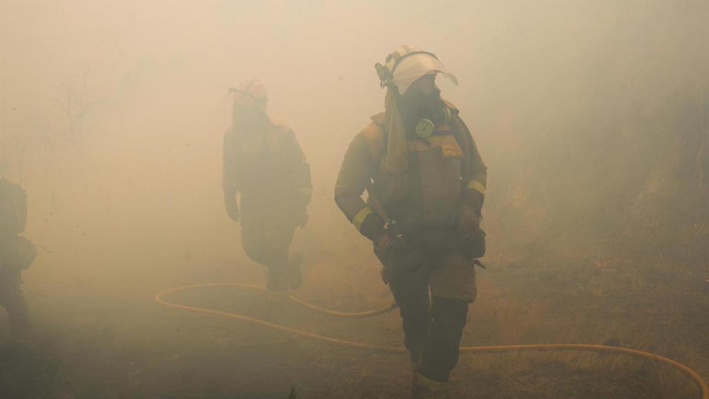 Bomberos forestales de Galicia en una foto de archivo.