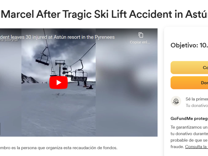 Recaudación de fondos para un falso accidentado en Astún.