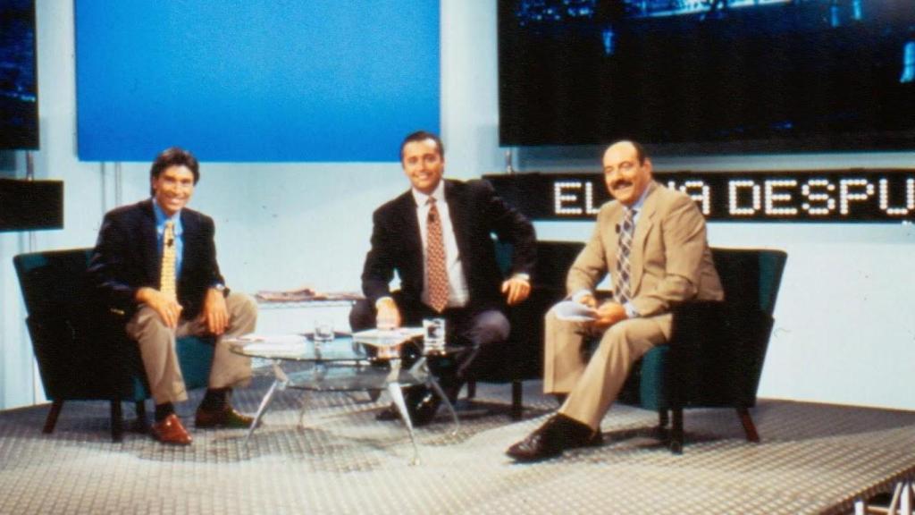 'Lobo' Carrasco, Michael Robinson y Joaquín Ramos Marcos en 'El día después'