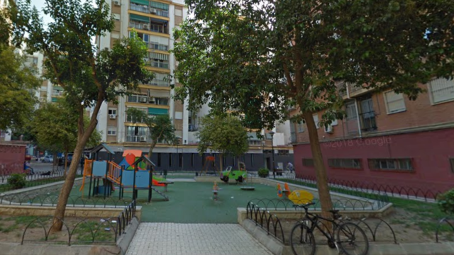 El parque de la calle.