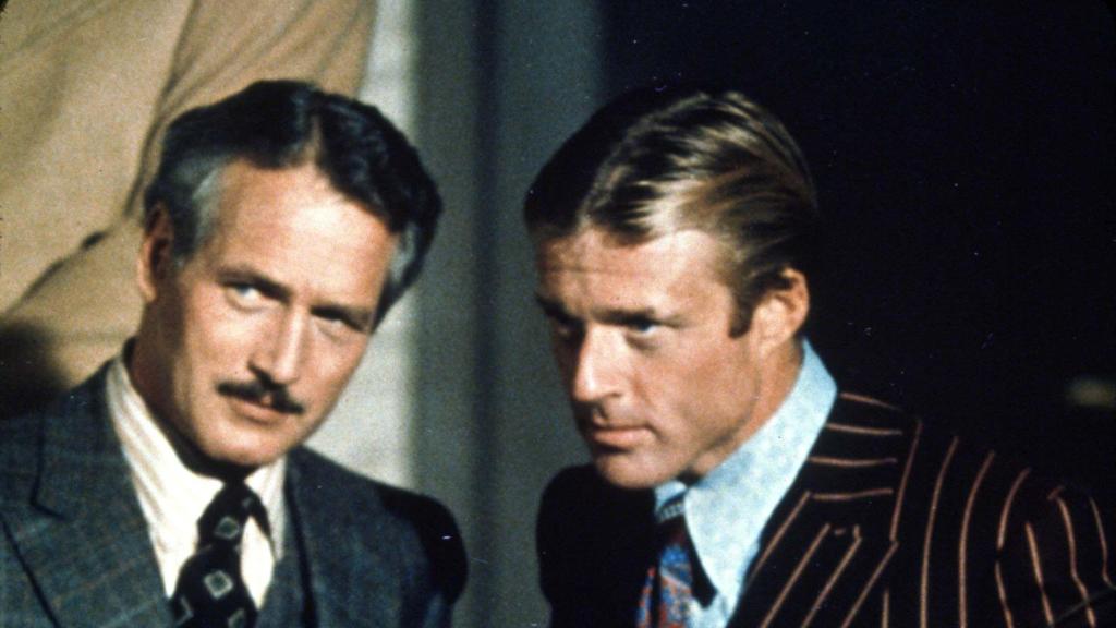 Con Robert Redford en 'El golpe' (1973)