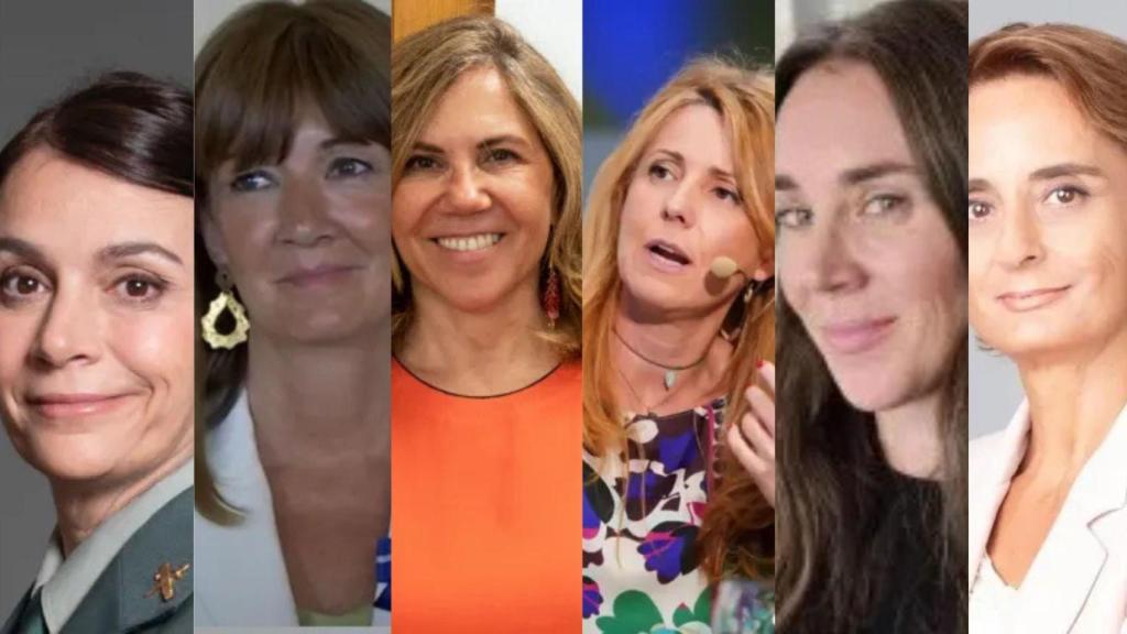 De izquierda a derecha: Lucía Llano García, Rocío Mora Nieto, María Luisa Álvarez Blanco, Julieta de Micheo Carrillo-Albornoz, Ishtar Espejo Castellá y Nuria Lacaci Vázquez.